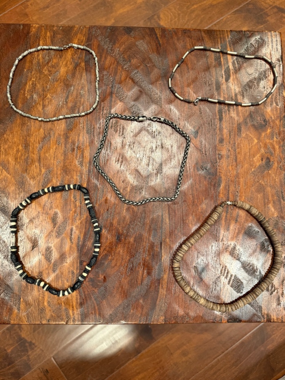 Set of Five 17” Men’s Necklaces